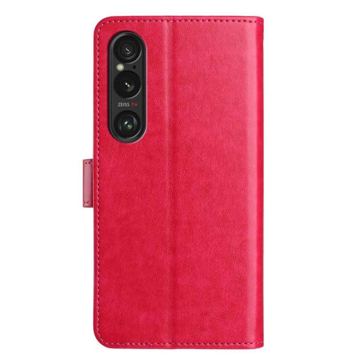 For Sony Xperia 1 VI Lambskin 8-card Slot Leather Phone Case