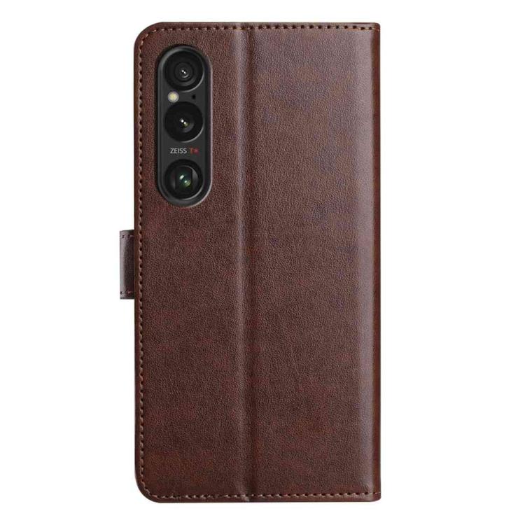 For Sony Xperia 1 VI Lambskin 8-card Slot Leather Phone Case