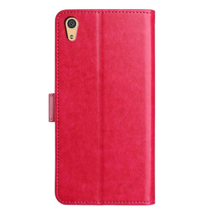 For Sony Xperia Z4v Lambskin 8-card Slot Leather Phone Case
