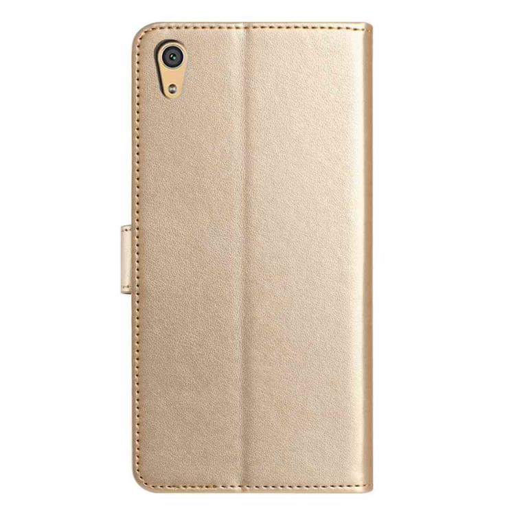 For Sony Xperia Z4v Lambskin 8-card Slot Leather Phone Case