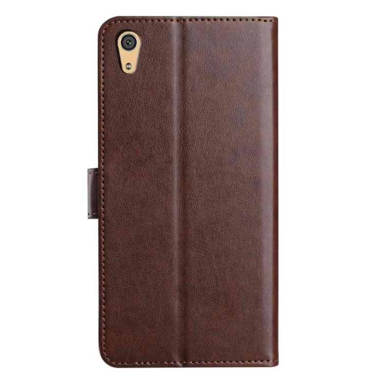 For Sony Xperia Z4v Lambskin 8-card Slot Leather Phone Case
