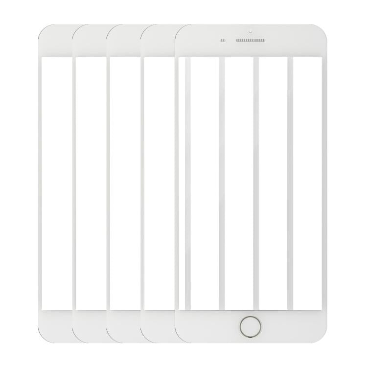 For iPhone SE 2022 / SE 2020 / 8 / 7 5pcs / Pack Do As You Wish Silk Screen Printed HD Tempered Glass Film