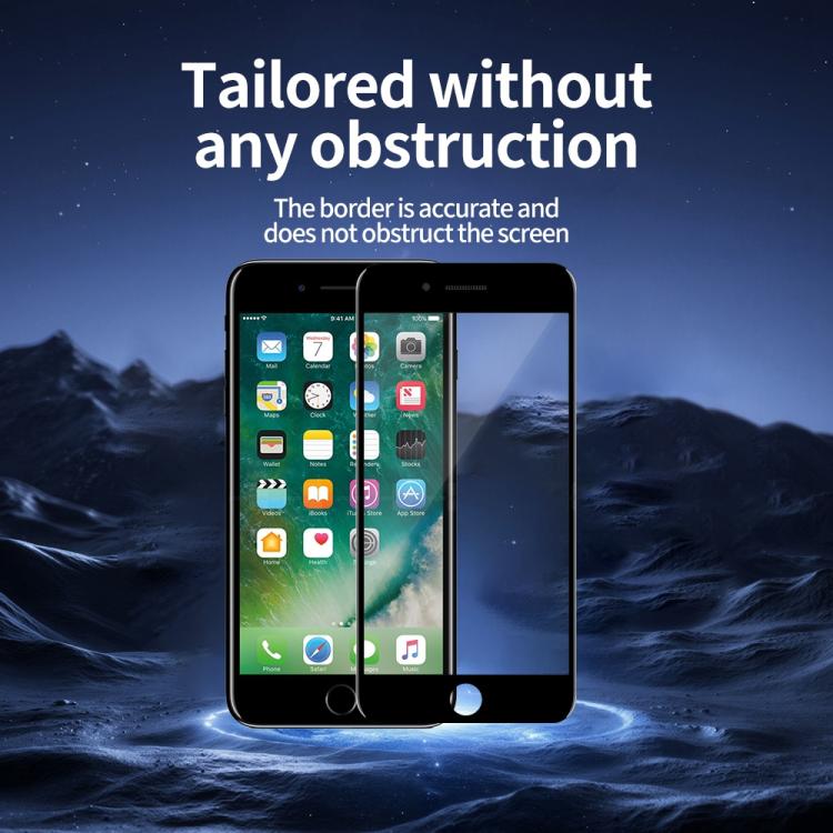 For iPhone SE 2022 / SE 2020 / 8 / 7 5pcs / Pack Do As You Wish Silk Screen Printed HD Tempered Glass Film