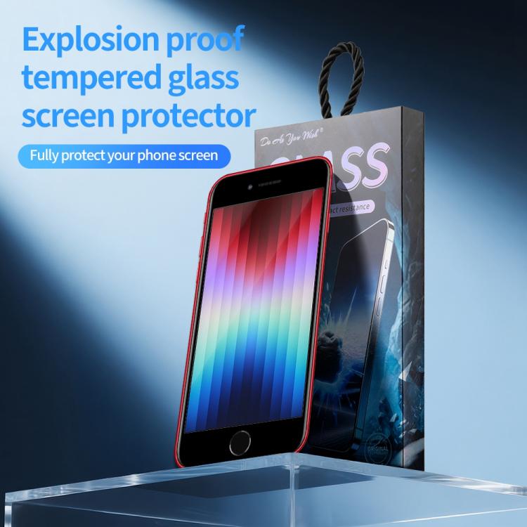 For iPhone 8 Plus / 7 Plus 5pcs / Pack Do As You Wish Silk Screen Printed HD Tempered Glass Film
