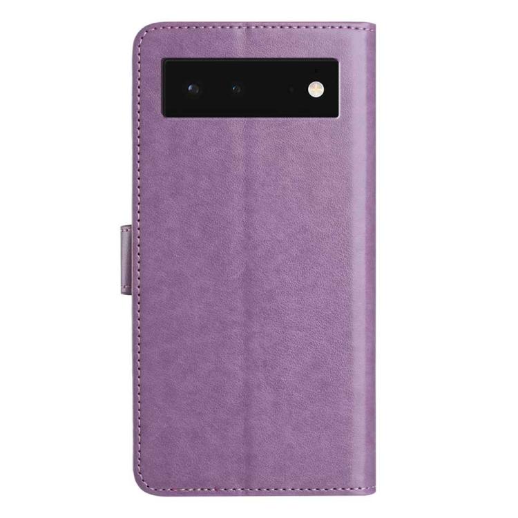 For Google Pixel 6 Lambskin 8-card Slot Leather Phone Case