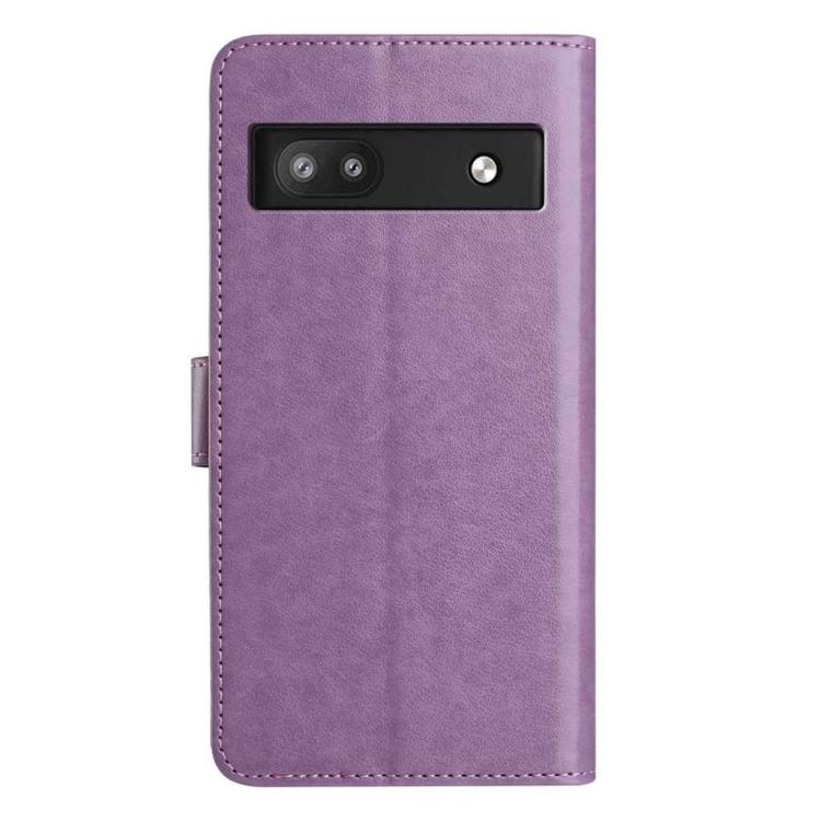 For Google Pixel 6a Lambskin 8-card Slot Leather Phone Case