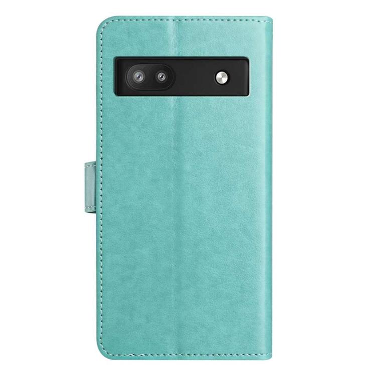 For Google Pixel 6a Lambskin 8-card Slot Leather Phone Case