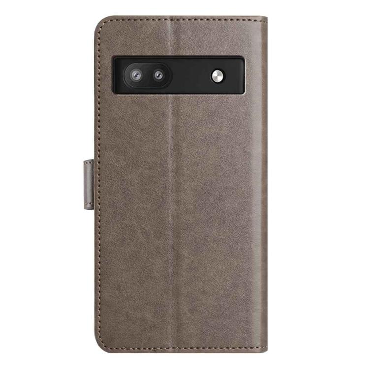 For Google Pixel 6a Lambskin 8-card Slot Leather Phone Case