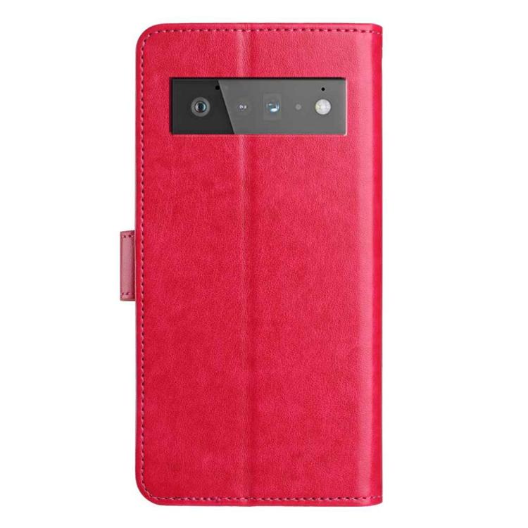 For Google Pixel 6 Pro Lambskin 8-card Slot Leather Phone Case