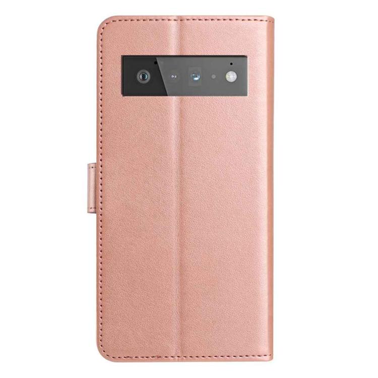 For Google Pixel 6 Pro Lambskin 8-card Slot Leather Phone Case