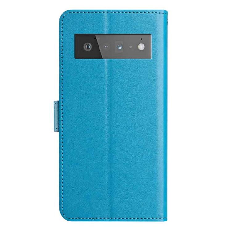 For Google Pixel 6 Pro Lambskin 8-card Slot Leather Phone Case