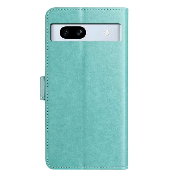 For Google Pixel 7a Lambskin 8-card Slot Leather Phone Case