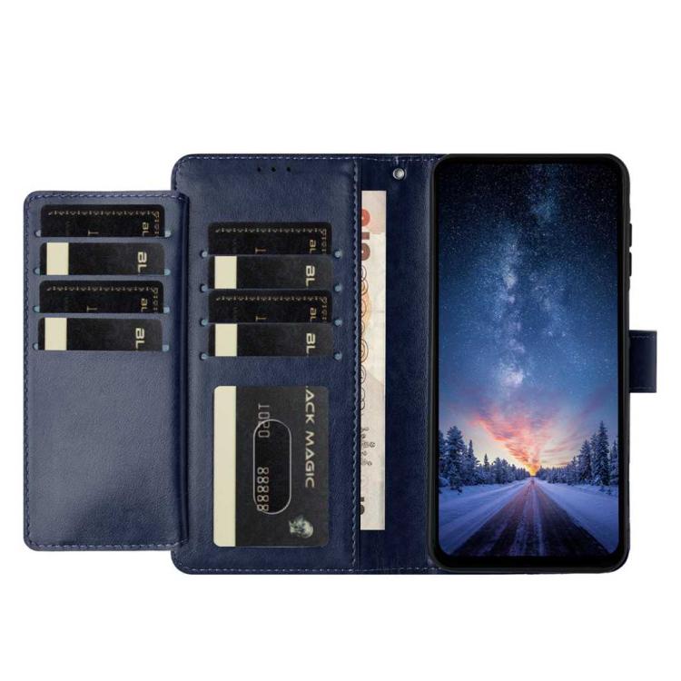 For Google Pixel 7a Lambskin 8-card Slot Leather Phone Case