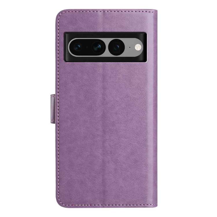 For Google Pixel 7 Pro 5G Lambskin 8-card Slot Leather Phone Case
