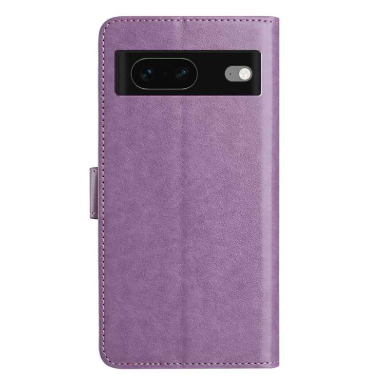 For Google Pixel 7 5G Lambskin 8-card Slot Leather Phone Case