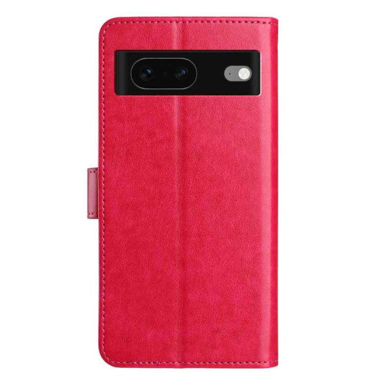 For Google Pixel 7 5G Lambskin 8-card Slot Leather Phone Case