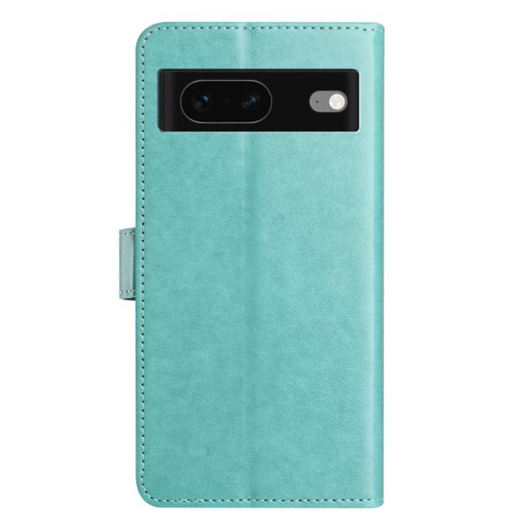 For Google Pixel 7 5G Lambskin 8-card Slot Leather Phone Case