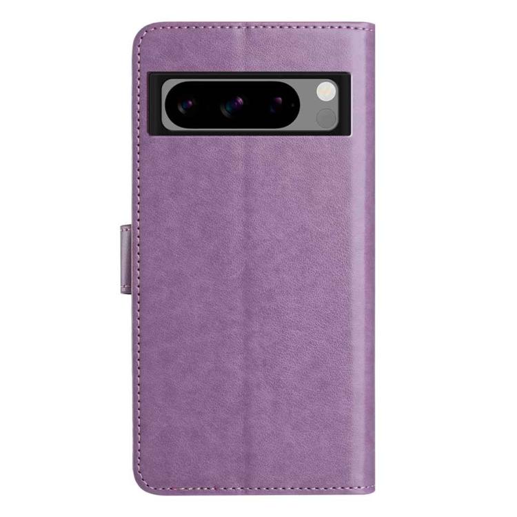 For Google Pixel 8 Pro Lambskin 8-card Slot Leather Phone Case