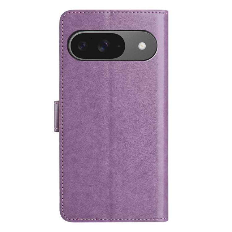 For Google Pixel 9 / 9 Pro Lambskin 8-card Slot Leather Phone Case