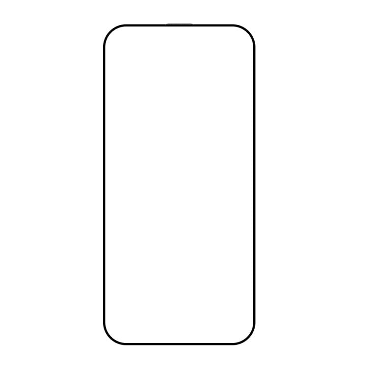 For iPhone 14 Pro Max Do As You Wish Silk Screen Printed HD Tempered Glass Film - Black