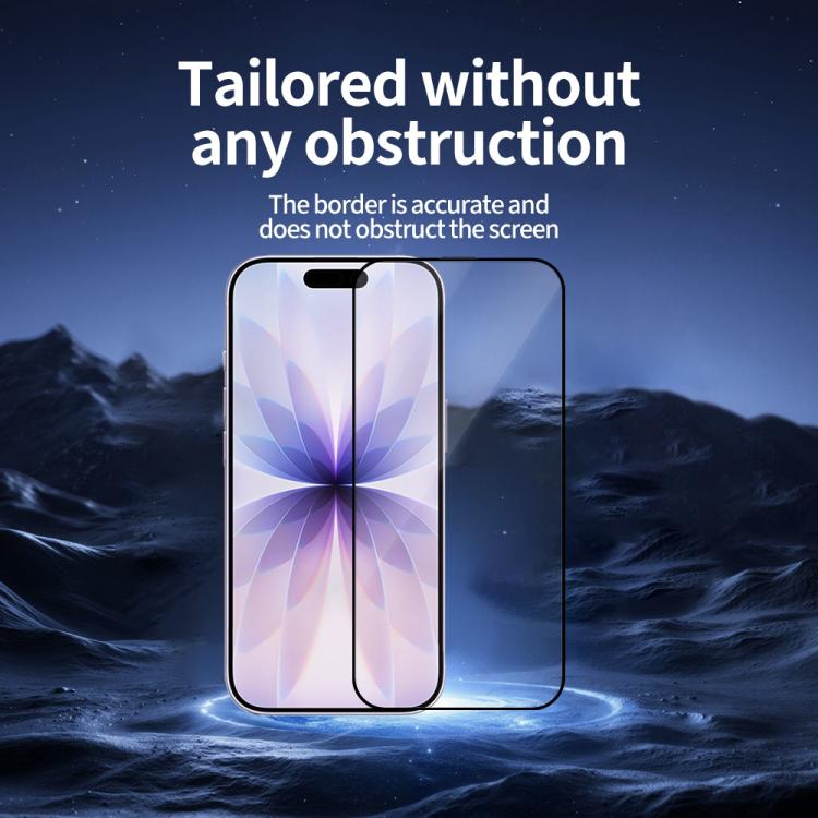For iPhone 17 Do As You Wish Silk Screen Printed HD Tempered Glass Film - Black