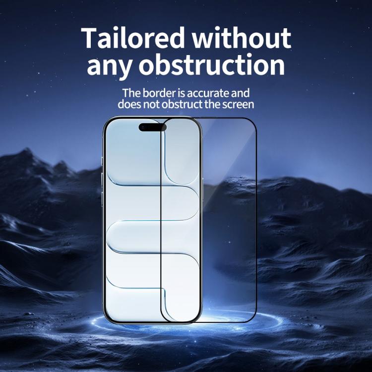 For iPhone Air Do As You Wish Silk Screen Printed HD Tempered Glass Film - Black