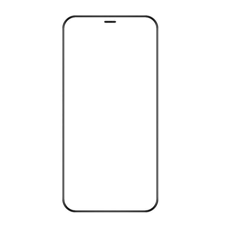 For iPhone 11 Pro Max / XS Max Do As You Wish Silk Screen Printed HD Tempered Glass Film - Black
