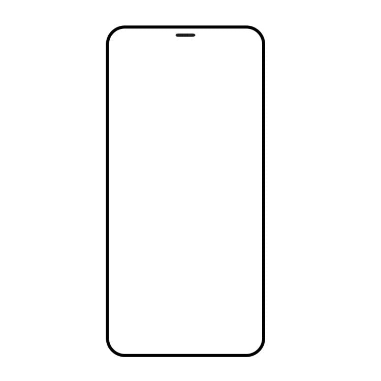 For iPhone 11 Pro / XS / X Do As You Wish Silk Screen Printed HD Tempered Glass Film - Black