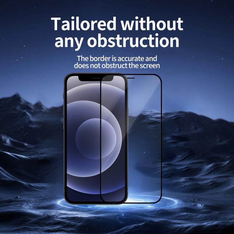 For iPhone 12 mini 5pcs / Pack Do As You Wish Silk Screen Printed HD Tempered Glass Film - Black