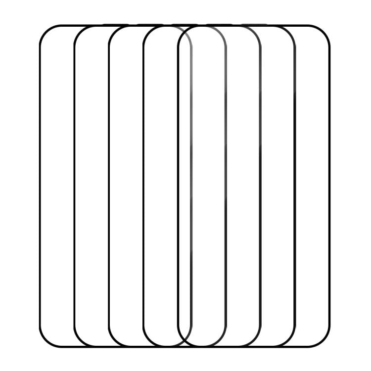 For iPhone 14 Pro 5pcs / Pack Do As You Wish Silk Screen Printed HD Tempered Glass Film - Black
