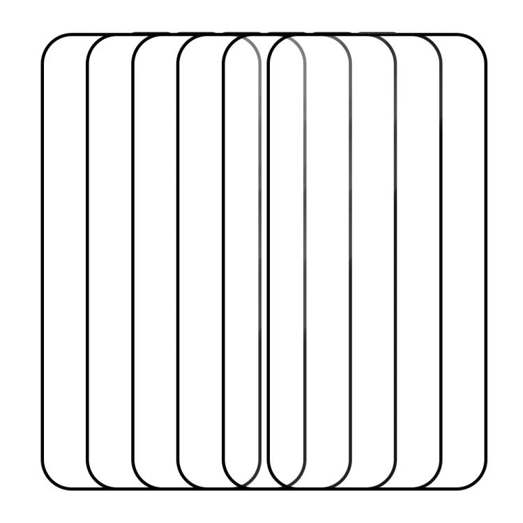 For iPhone 17e / 16e 5pcs / Pack Do As You Wish Silk Screen Printed HD Tempered Glass Film - Black