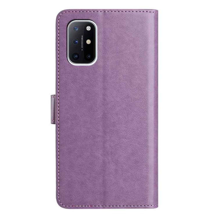 For OnePlus 8T Lambskin 8-card Slot Leather Phone Case