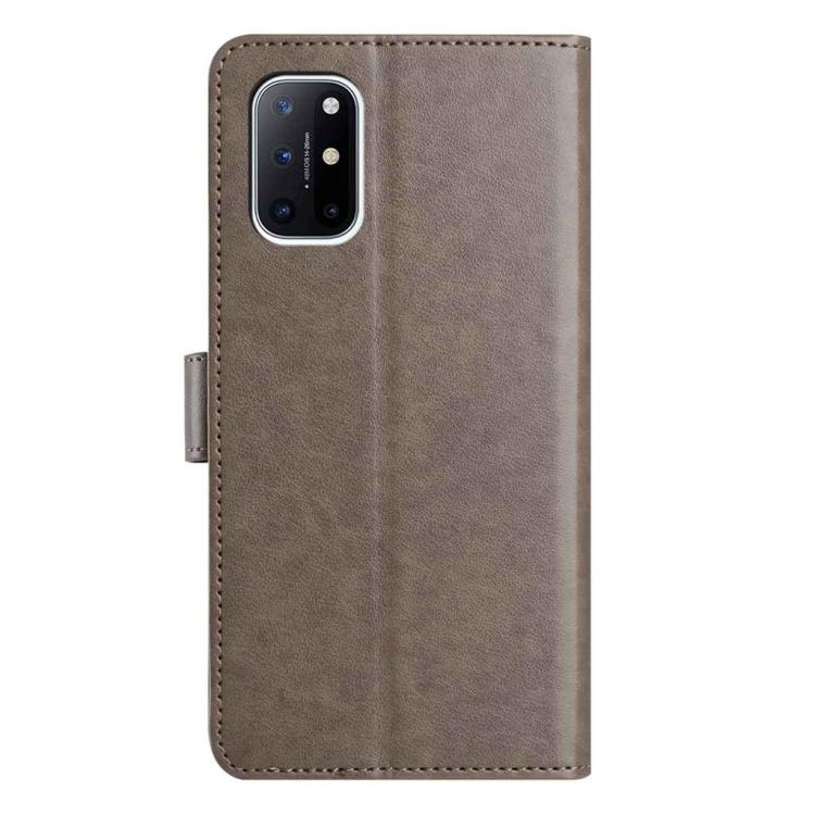 For OnePlus 8T Lambskin 8-card Slot Leather Phone Case