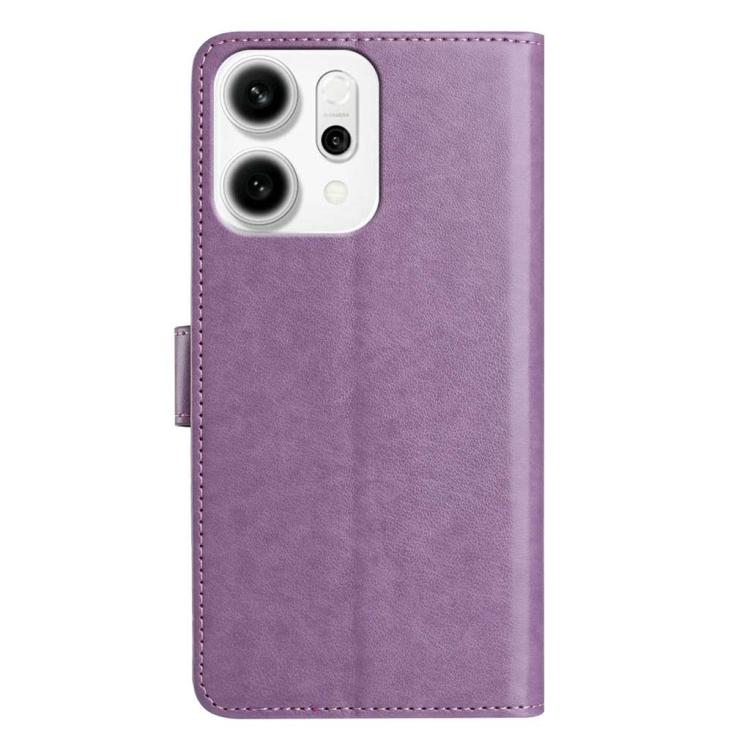 For OPPO Reno14 5G Global Lambskin 8-card Slot Leather Phone Case