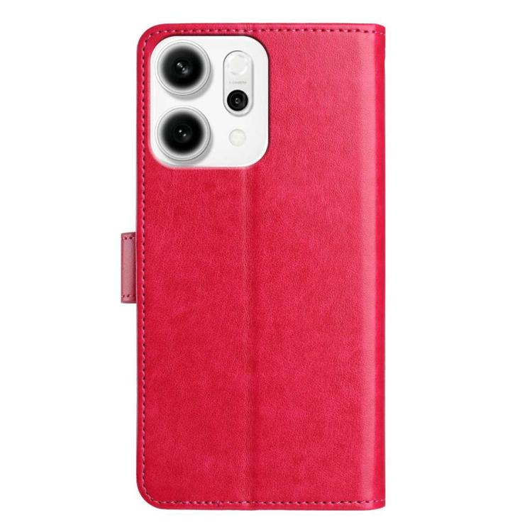 For OPPO Reno14 5G Global Lambskin 8-card Slot Leather Phone Case