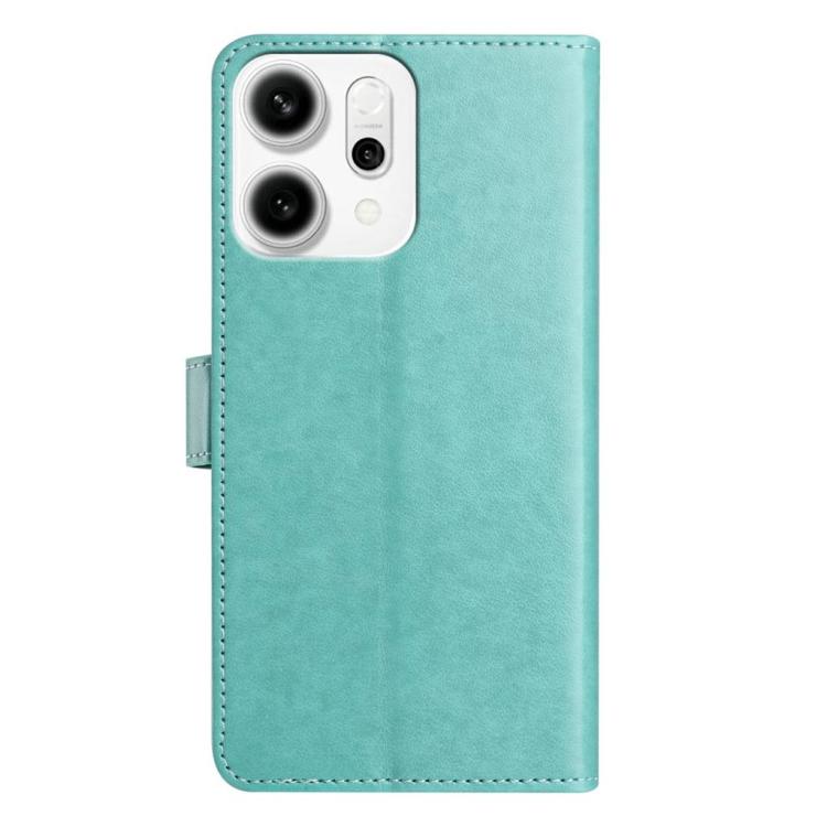 For OPPO Reno14 5G Global Lambskin 8-card Slot Leather Phone Case