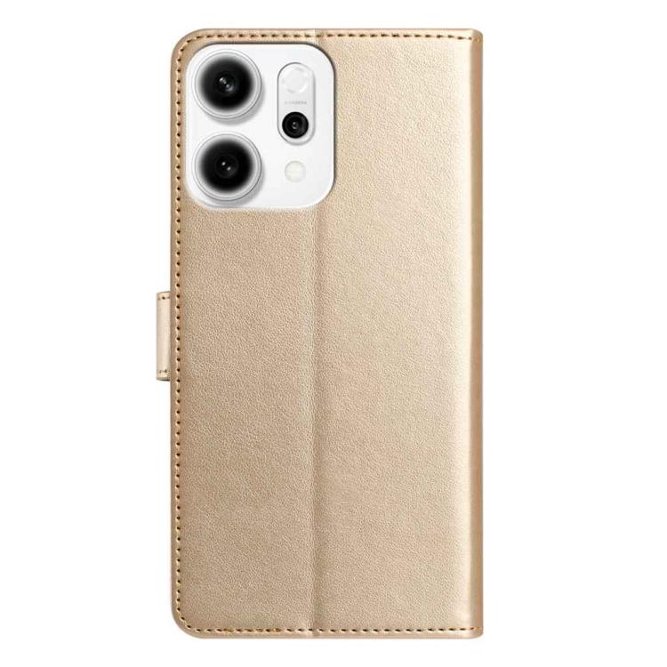 For OPPO Reno14 5G Global Lambskin 8-card Slot Leather Phone Case