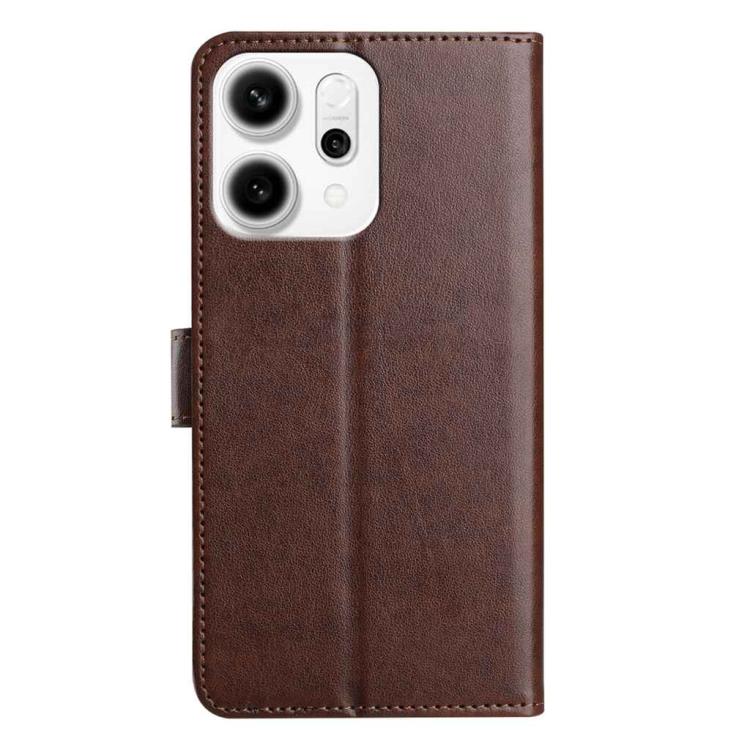 For OPPO Reno14 5G Global Lambskin 8-card Slot Leather Phone Case