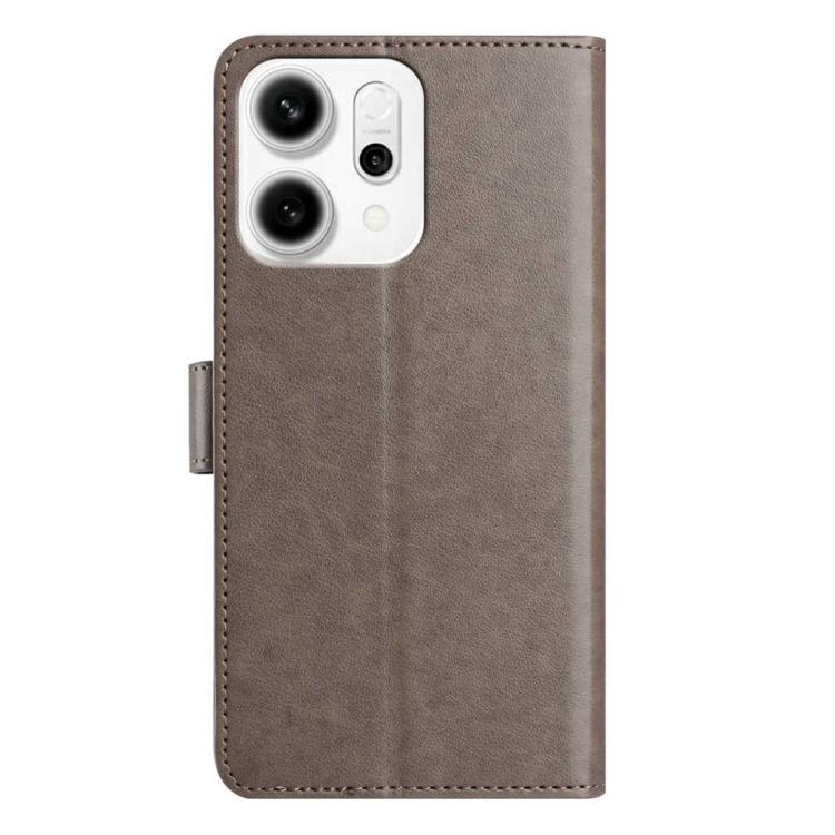 For OPPO Reno14 5G Global Lambskin 8-card Slot Leather Phone Case
