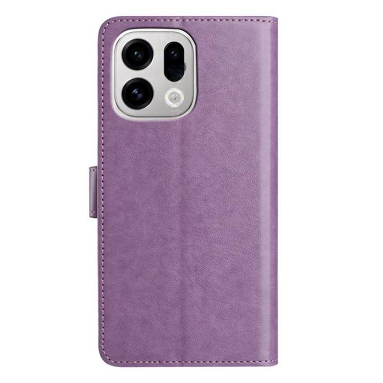 For OPPO Find X9 Pro Lambskin 8-card Slot Leather Phone Case