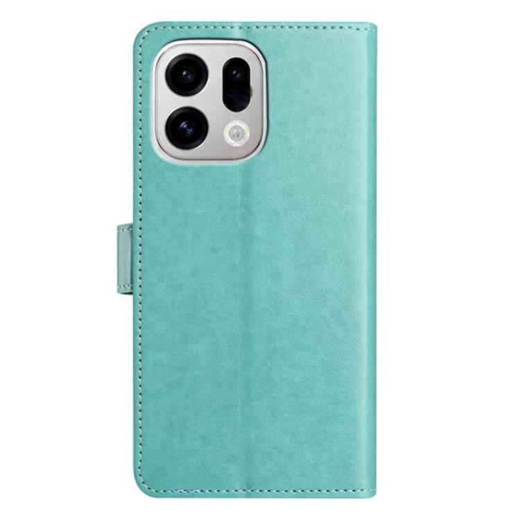 For OPPO Find X9 Pro Lambskin 8-card Slot Leather Phone Case