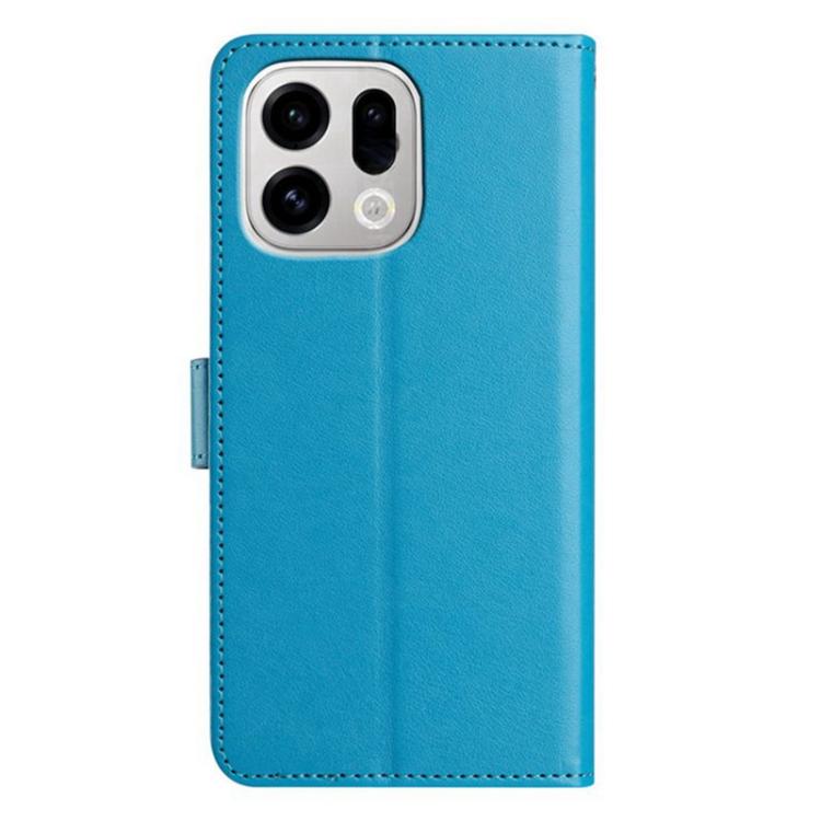 For OPPO Find X9 Pro Lambskin 8-card Slot Leather Phone Case