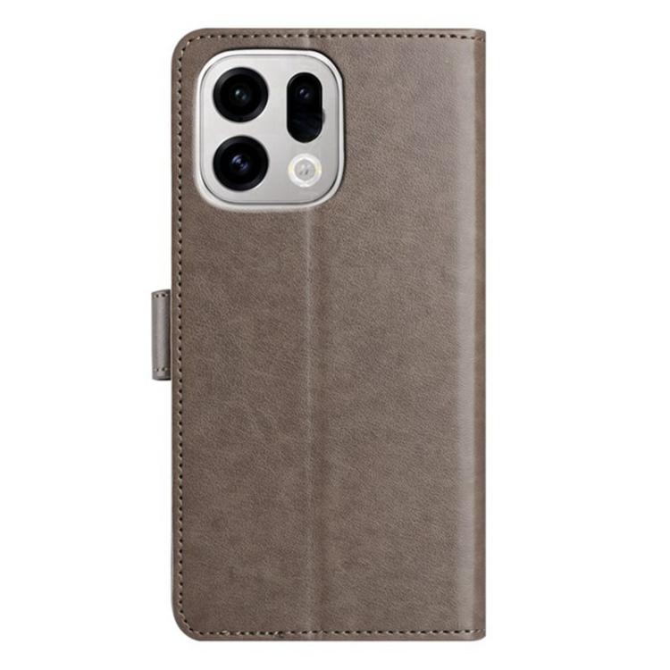 For OPPO Find X9 Pro Lambskin 8-card Slot Leather Phone Case