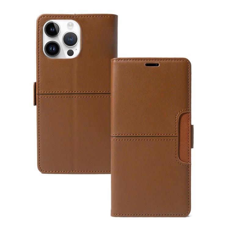 For iPhone 13 Pro Max Magnetic Buckle Card Slot Leather Phone Case