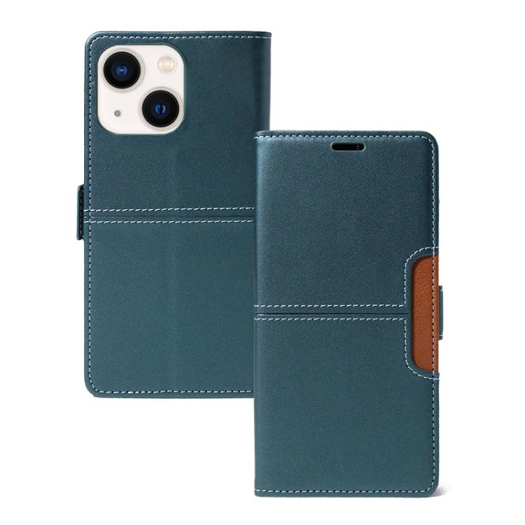 For iPhone 14 Magnetic Buckle Card Slot Leather Phone Case