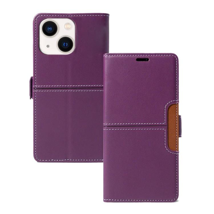 For iPhone 14 Plus Magnetic Buckle Card Slot Leather Phone Case