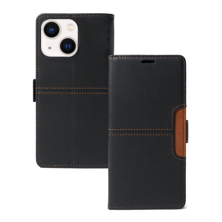 For iPhone 14 Plus Magnetic Buckle Card Slot Leather Phone Case