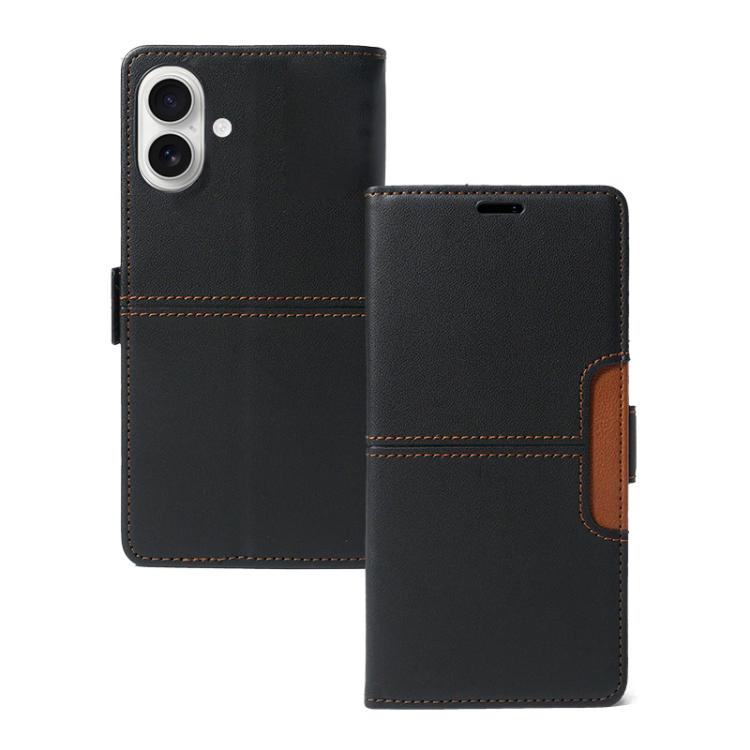 For iPhone 17 Magnetic Buckle Card Slot Leather Phone Case