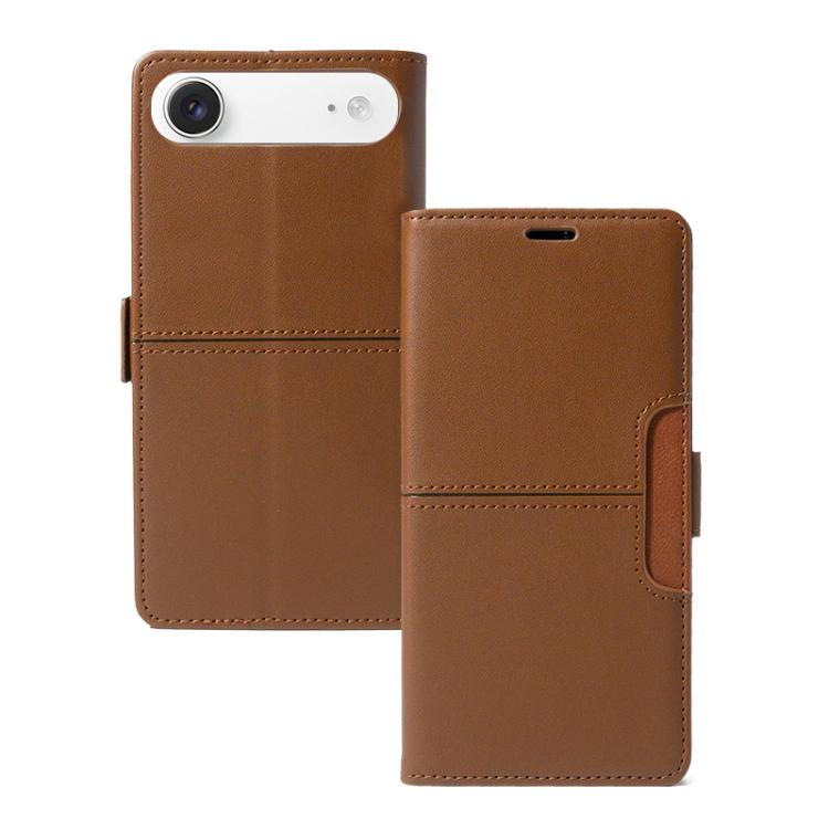 For iPhone Air Magnetic Buckle Card Slot Leather Phone Case