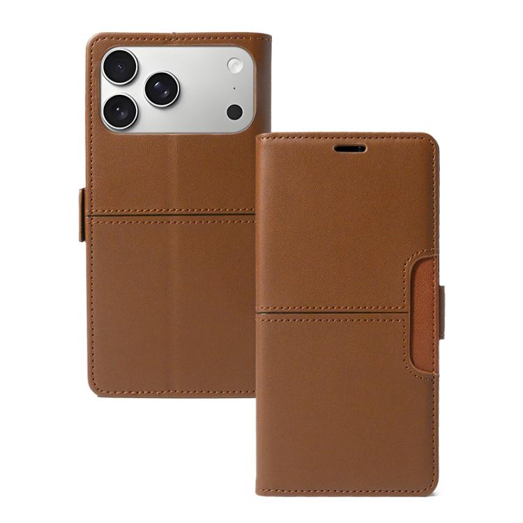 For iPhone 17 Pro Magnetic Buckle Card Slot Leather Phone Case